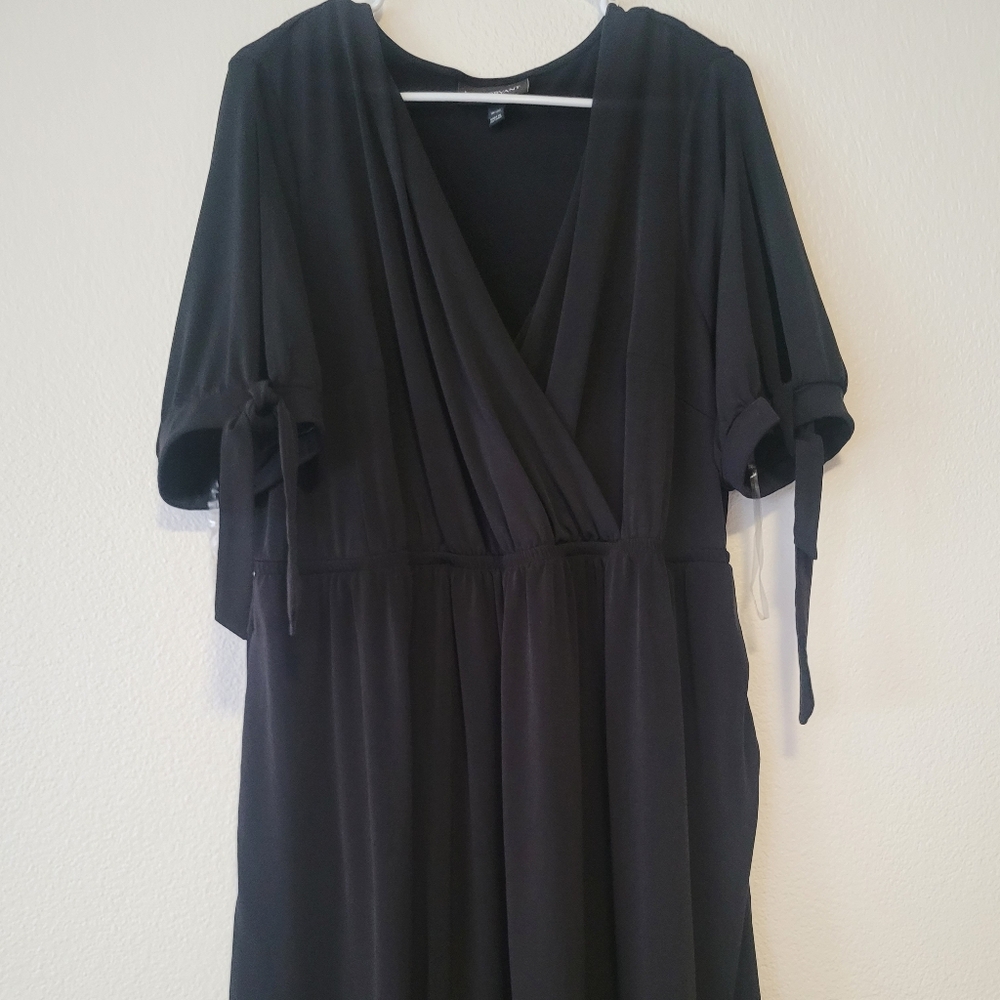 Lane Bryant Black Long Sleeve Dress